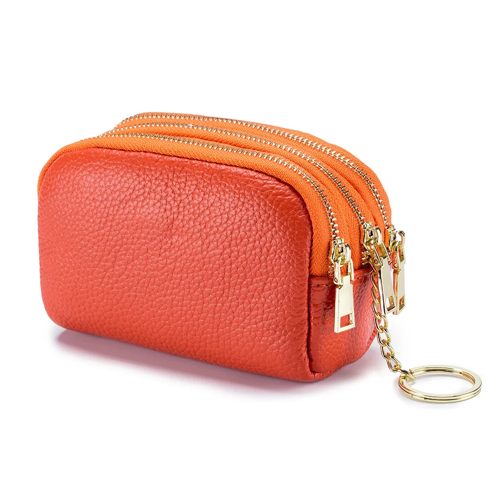 Simplicity Key Ring Style Full Grain 3 Zipper Pockets Multi-Function Mini Lady Coins Lipstick Cash Holder Women Wrist Hand Bag
Simplicity Key Ring Style Full Grain 3 Zipper Pockets Multi-Function Mini Lady Coins Lipstick Cash Holder Women Wrist Hand Bag