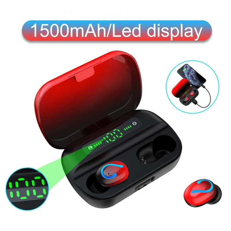Mini Bluetooth Headset Touch Gradient Color LED Digital Display Wireless Bluetooth 5.0 Binaural Noise Reduction Sports Earplugs
Mini Bluetooth Headset Touch Gradient Color LED Digital Display Wireless Bluetooth 5.0 Binaural Noise Reduction Sports Earplugs