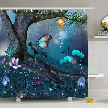Shower Curtain Set with Hooks 60x72 Enchanted Tree Middle Blue in Forest Nature Tale Parks Magnolia Outdoor Lawn Mushroom
Shower Curtain Set with Hooks 60x72 Enchanted Tree Middle Blue in Forest Nature Tale Parks Magnolia Outdoor Lawn Mushroom