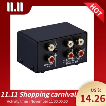2 in 1 Out or 1 in 2 Out o Source Signal Selector, Switcher, Speaker, o Source, Switcher, RCA Interface, Lossess
2 in 1 Out or 1 in 2 Out o Source Signal Selector, Switcher, Speaker, o Source, Switcher, RCA Interface, Lossess