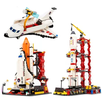 City Spaceport Space The Shuttle Launch Center 679pcs Bricks Building Block Educational Toys For Children Lepining 8815
City Spaceport Space The Shuttle Launch Center 679pcs Bricks Building Block Educational Toys For Children Lepining 8815