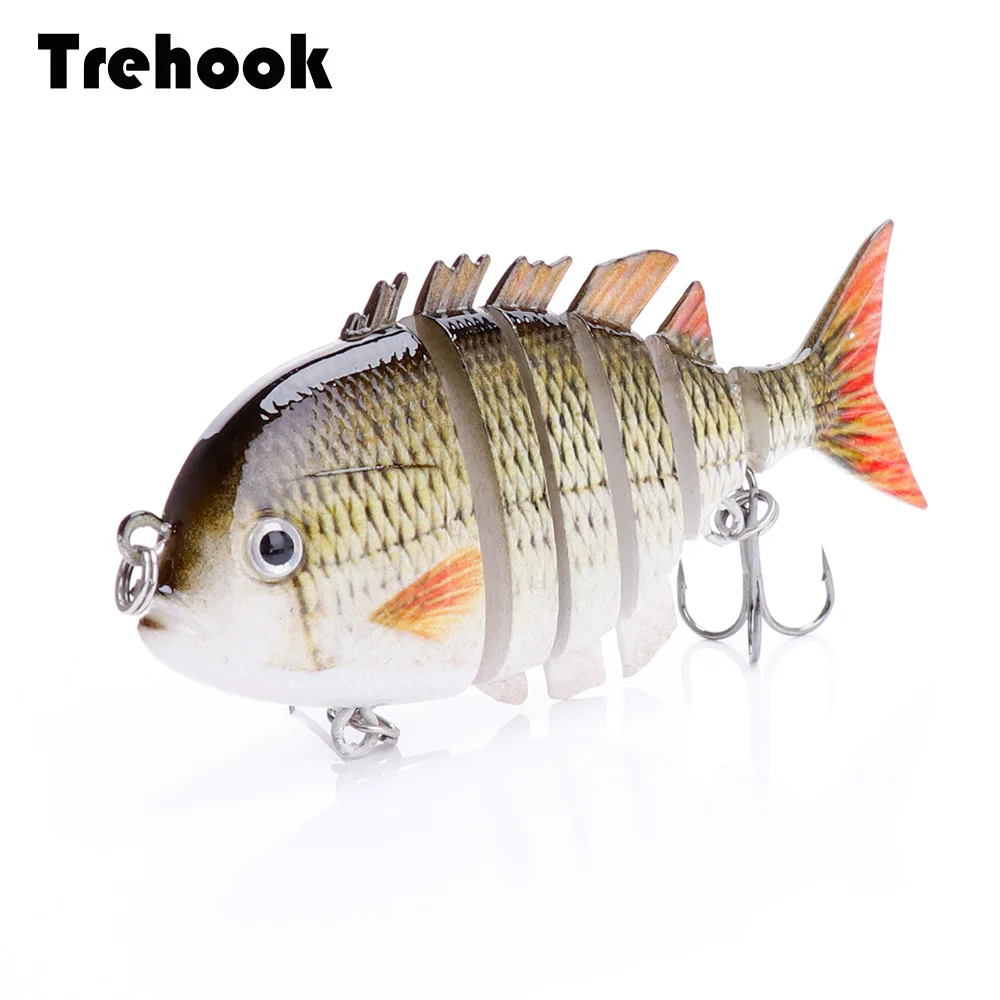 TREHOOK 8cm 14g 6 Segment Swimbait Pike Wobblers Artificial Bait Sinking Fishing Lure Minnow Hard Bait Crankbait Fishing Tackle
TREHOOK 8cm 14g 6 Segment Swimbait Pike Wobblers Artificial Bait Sinking Fishing Lure Minnow Hard Bait Crankbait Fishing Tackle