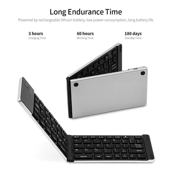 Wireless BT Keyboard Foldable Wireless Keyboard Portable Ultra Slim BT Keyboard for Windows/Android/iOS computer office Keyboard
Wireless BT Keyboard Foldable Wireless Keyboard Portable Ultra Slim BT Keyboard for Windows/Android/iOS computer office Keyboard
