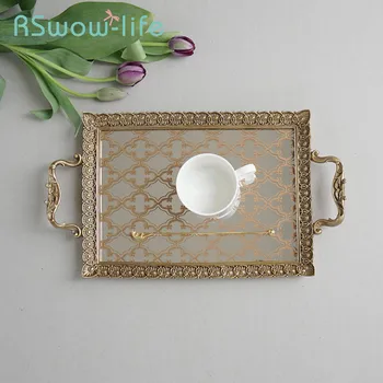 38*21.5cm European Retro Ornaments Perfume Cosmetics Storage Tray Resin Trays Home Decoration Crafts Food Tray Serving Trays
38*21.5cm European Retro Ornaments Perfume Cosmetics Storage Tray Resin Trays Home Decoration Crafts Food Tray Serving Trays