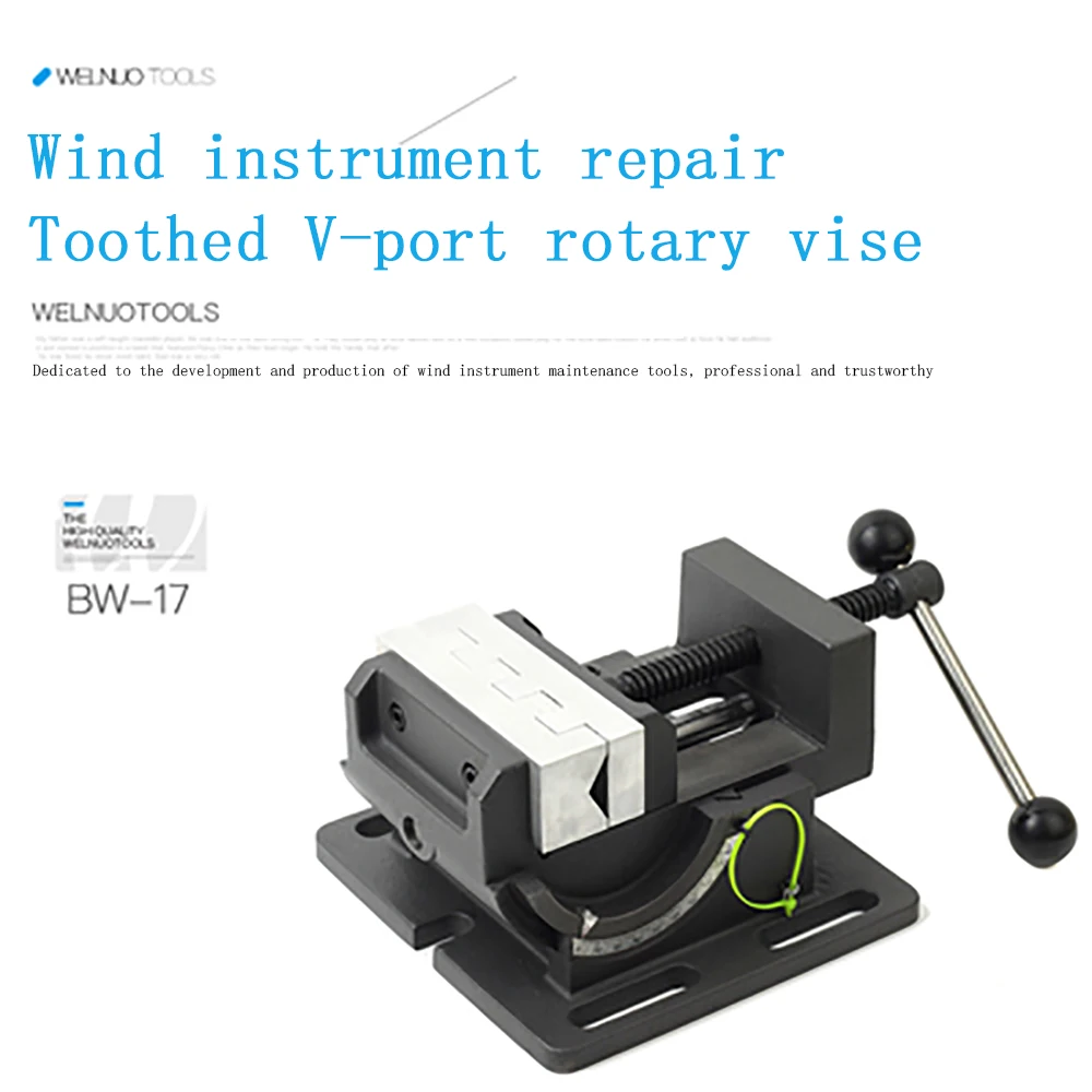 Wind instrument repair tool WELNUO TOOLS geared V-port vise rotatable saxophone repair tool
Wind instrument repair tool WELNUO TOOLS geared V-port vise rotatable saxophone repair tool