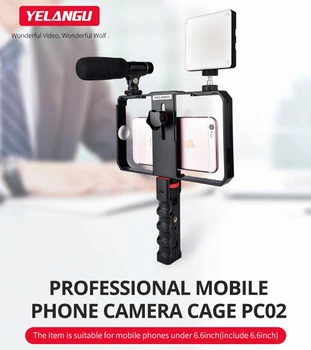 YELANGU Vlogging Live Broadcast Smartphone Plastic Cage Video Rig Filmmaking Recording Handle Stabilizer Bracket for Smart Phone
YELANGU Vlogging Live Broadcast Smartphone Plastic Cage Video Rig Filmmaking Recording Handle Stabilizer Bracket for Smart Phone