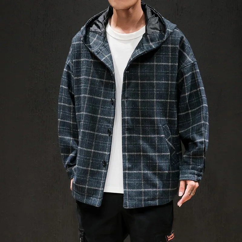 Men's Casual Trench Coat Fashion Long Sleeve Slim Plaid Overcoat Jacket Outwear Casual Hoodie coatsampouterwear hooded Hoodies
Men's Casual Trench Coat Fashion Long Sleeve Slim Plaid Overcoat Jacket Outwear Casual Hoodie coatsampouterwear hooded Hoodies