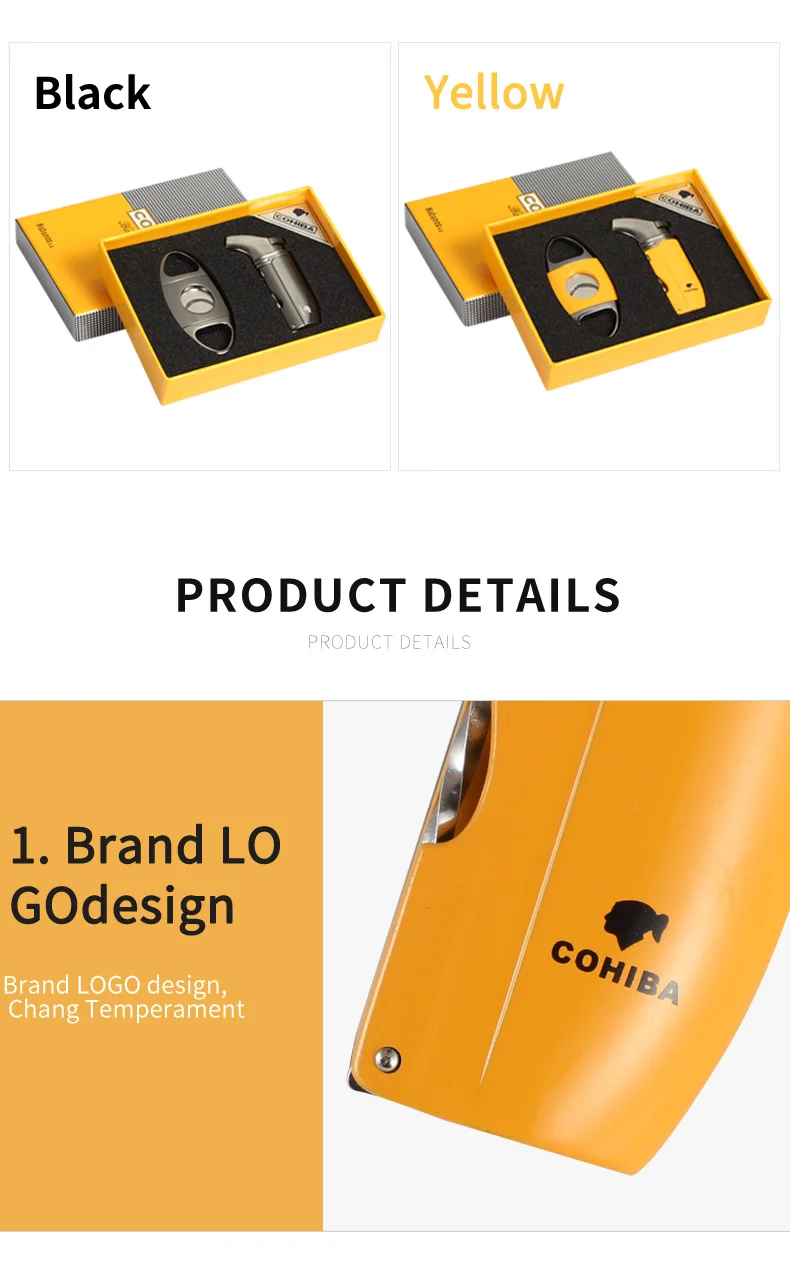 lighters windproof cigars lighter sharp cutters cigars accessory