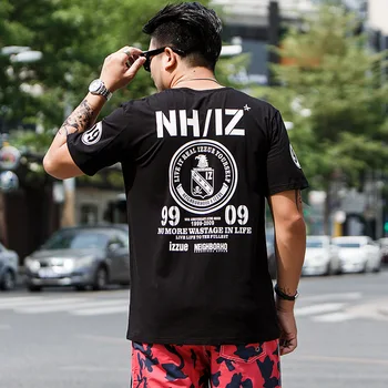GONTHWID Summer Men's T-shirt New Short Sleeve Loose Large Size Korean Round Neck Print
GONTHWID Summer Men's T-shirt New Short Sleeve Loose Large Size Korean Round Neck Print