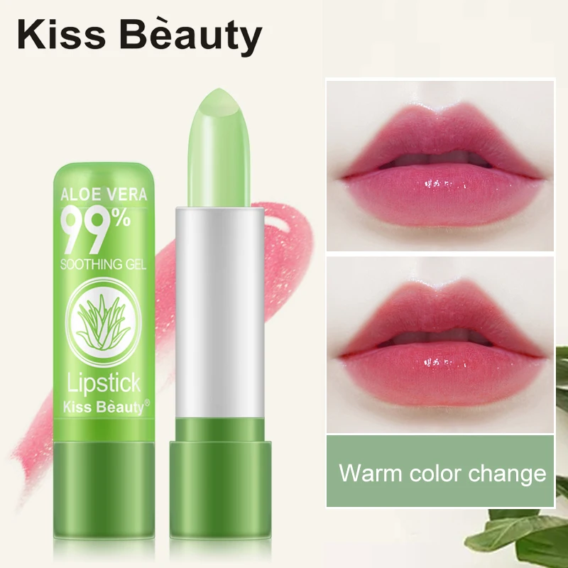 KBY Moisture Lip Balm Aloe Vera Natural Lipbalm Temperature Changed Color Lipstick Long Lasting Nourish Protect Lips Care Makeup
KBY Moisture Lip Balm Aloe Vera Natural Lipbalm Temperature Changed Color Lipstick Long Lasting Nourish Protect Lips Care Makeup