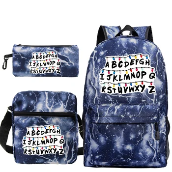 Stranger Things Backpack Canvas 3PCS Set Boy Girl Teenagers Men Student Back to School Gift Rucksack Women Shoulder Bagpack
Stranger Things Backpack Canvas 3PCS Set Boy Girl Teenagers Men Student Back to School Gift Rucksack Women Shoulder Bagpack