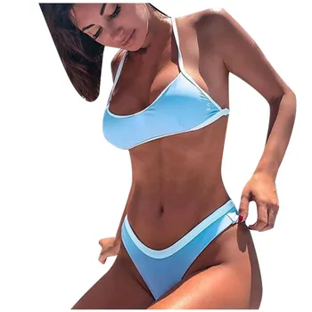 Simple Solid Swimsuit Women Sexy Micro Bikini Two-Piece Solid Color Sling Bikini Set Swimwear Bathing Suit Beachsuit Biquini #C3
Simple Solid Swimsuit Women Sexy Micro Bikini Two-Piece Solid Color Sling Bikini Set Swimwear Bathing Suit Beachsuit Biquini #C3