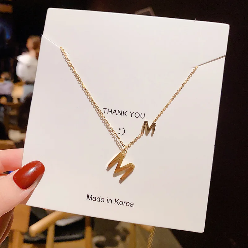 SNCSDK Titanium steel letter M clavicle chain exquisite design versatile girlfriend simple Women necklace temperament accessory
SNCSDK Titanium steel letter M clavicle chain exquisite design versatile girlfriend simple Women necklace temperament accessory
