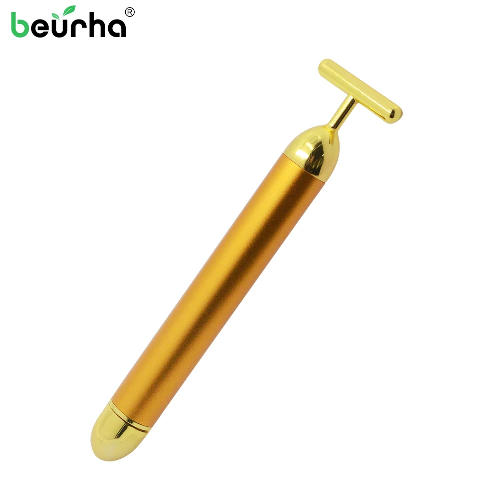 24k Gold Vibration Slimming Face Facial Beauty Bar Pulse Firming Facial Roller Massager Lift Wrinkle Stick Skin Tightening
24k Gold Vibration Slimming Face Facial Beauty Bar Pulse Firming Facial Roller Massager Lift Wrinkle Stick Skin Tightening