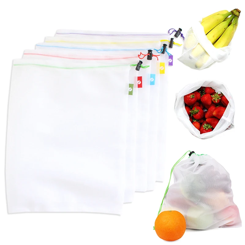 Mesh Cloth High Quality Popular 5PCS/Lot Storage Bag Fruit and Vegetable Store Small Items Bundle Pocket Multipurpose
Mesh Cloth High Quality Popular 5PCS/Lot Storage Bag Fruit and Vegetable Store Small Items Bundle Pocket Multipurpose
