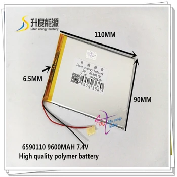 7.4V 9600mAH 6590110 Polymer lithium ion / Li-ion battery for tablet pc POWER BANK GPS E-BOOK DVD
7.4V 9600mAH 6590110 Polymer lithium ion / Li-ion battery for tablet pc POWER BANK GPS E-BOOK DVD