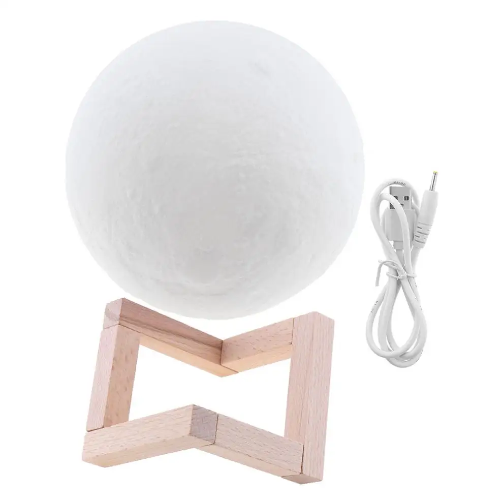 18CM Rechargeable 3D Print Moon Lamp with 2 Color Change Touch Switch to Adjust Brightness for Creative Gift / Home Decor
18CM Rechargeable 3D Print Moon Lamp with 2 Color Change Touch Switch to Adjust Brightness for Creative Gift / Home Decor