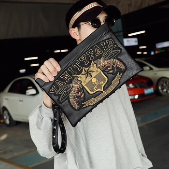 Tidog Original Design Personality Embroidery Pattern Clutch bag 
Tidog Original Design Personality Embroidery Pattern Clutch bag