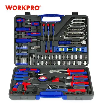WORKPRO 139PC Home Tools Household Tool Set Screwdrivers Set Pliers Sockets Spanner Wrench
WORKPRO 139PC Home Tools Household Tool Set Screwdrivers Set Pliers Sockets Spanner Wrench
