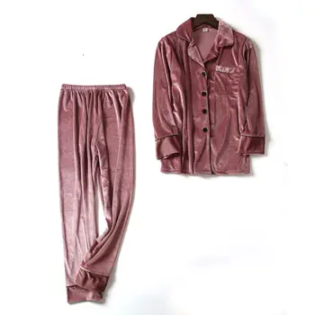 Autumn Winter Pajamas Set Sleepwear Women Pajamas Gold Velvet Top And Pants Pajamas Long Sleeve Homewear
Autumn Winter Pajamas Set Sleepwear Women Pajamas Gold Velvet Top And Pants Pajamas Long Sleeve Homewear