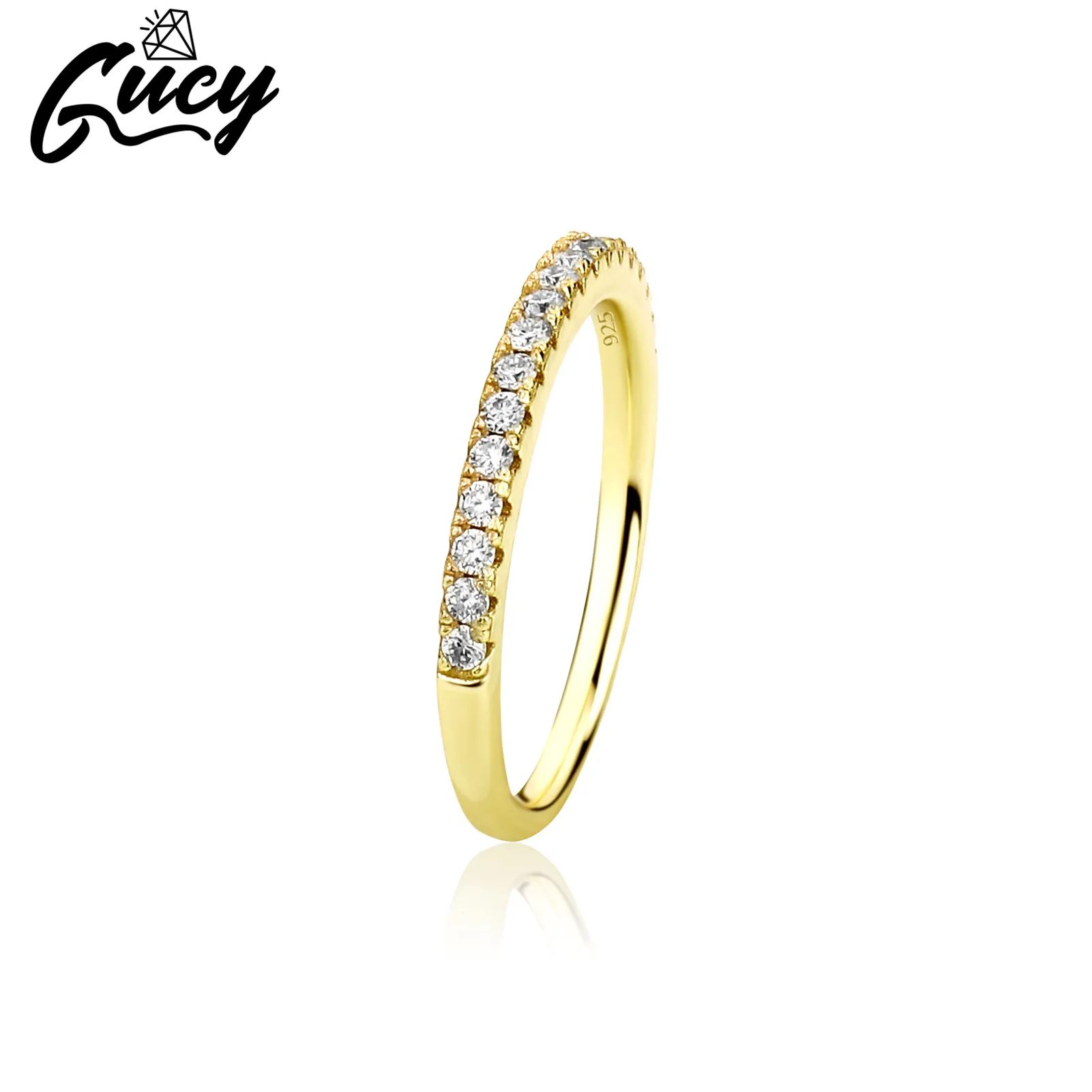 GUCY 2MM Round Cut Engagement & Wedding Moissanite Diamond Ring 925 Sterling Silver Ring For Women Gift
GUCY 2MM Round Cut Engagement & Wedding Moissanite Diamond Ring 925 Sterling Silver Ring For Women Gift
