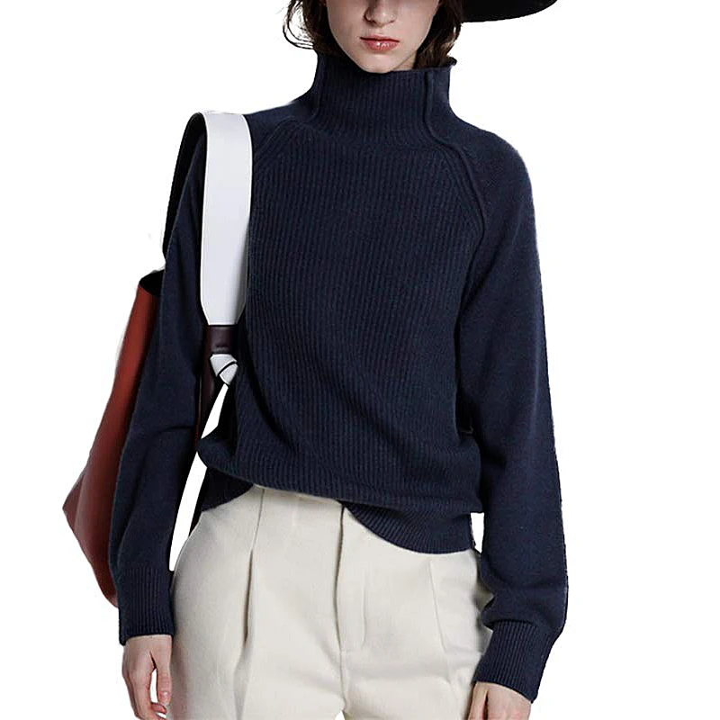 Winter Cashmere Sweater Women High-Collar Thickened Pullover Loose Sweater Large Size Knitted Wool Shirt
Winter Cashmere Sweater Women High-Collar Thickened Pullover Loose Sweater Large Size Knitted Wool Shirt