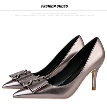 PU Leather Fashion High Heels Shoes Women Pumps Elegant Bowknot Shallow Woman Party Dress Shoes Ladies Pointed Toe Office Shoes
PU Leather Fashion High Heels Shoes Women Pumps Elegant Bowknot Shallow Woman Party Dress Shoes Ladies Pointed Toe Office Shoes