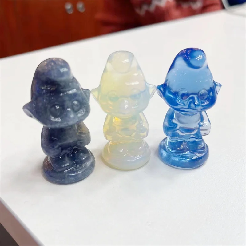 Натуральный Полированный Кристалл ручной работы с мультяшным рисунком, лечебный камень, домашний декор, креативные рождественские подарки для детей, 1 шт.
Натуральный Полированный Кристалл ручной работы с мультяшным рисунком, лечебный камень, домашний декор, креативные рождественские подарки для детей, 1 шт.