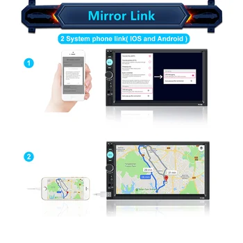 2 Din Car Radio 7 Inch Touch Screen Bluetooth Autoradio Android And IOS Mirror Link Rear View Camera 2din Car Multimedia Player
2 Din Car Radio 7 Inch Touch Screen Bluetooth Autoradio Android And IOS Mirror Link Rear View Camera 2din Car Multimedia Player