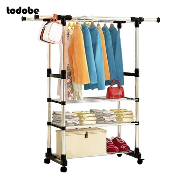 Simple Coat Rack Steel Frame Floor-stand Bedroom Balcony Drying Rack Storage Rack Hanger Simple Modern Clothes Rod Shoes Shelf
Simple Coat Rack Steel Frame Floor-stand Bedroom Balcony Drying Rack Storage Rack Hanger Simple Modern Clothes Rod Shoes Shelf