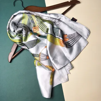 90*90cm TOP Silk superior quality Keychain Scarves Women Foulard Square Hijab Scarf Ladies Shawl wrap muffler pareo female hijab
90*90cm TOP Silk superior quality Keychain Scarves Women Foulard Square Hijab Scarf Ladies Shawl wrap muffler pareo female hijab