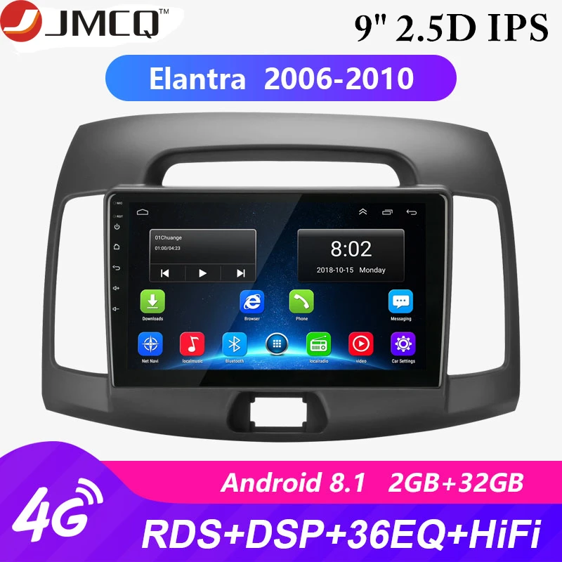 Android 8.1 2G+32G 2Din 4G Car Radio Multimedia Video Player for Hyundai Elantra 4 HD 2006-2010 Navigation GPS AutoStereo +Frame
Android 8.1 2G+32G 2Din 4G Car Radio Multimedia Video Player for Hyundai Elantra 4 HD 2006-2010 Navigation GPS AutoStereo +Frame
