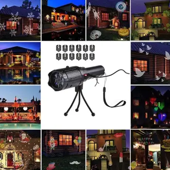 Led flashlight High Power torch Christmas projection lamp 12 pattern projection lamp USB rechargeable Flashlight for Festival
Led flashlight High Power torch Christmas projection lamp 12 pattern projection lamp USB rechargeable Flashlight for Festival