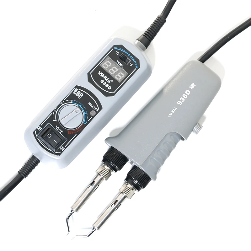 YIHUA 938D Portable Digital Mini Electric Soldering Iron Tweezers Soldering Station Welding tools For BGA SMD Repair
YIHUA 938D Portable Digital Mini Electric Soldering Iron Tweezers Soldering Station Welding tools For BGA SMD Repair