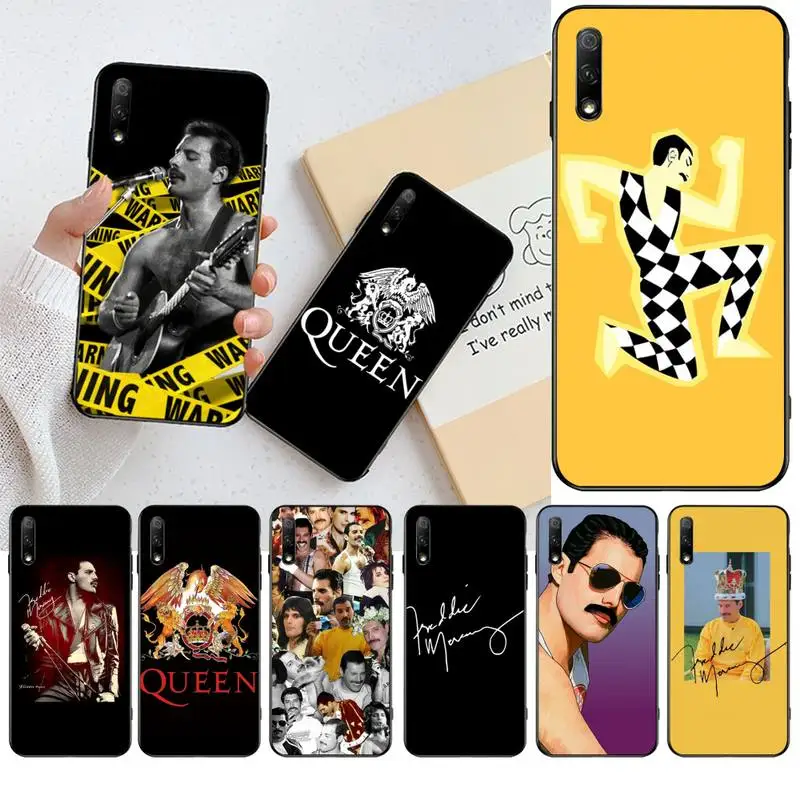 Freddie Mercury Queen роскошный уникальный чехол для телефона Huawei Honor 30 20 10 9 8 8x 8c v30 Lite view