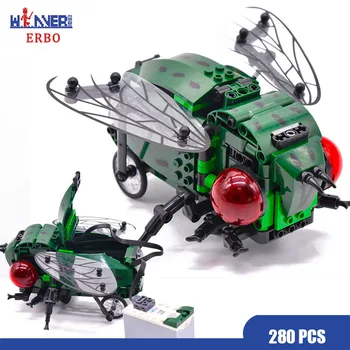 ERBO 280Pcs Technology Simulated Insect DIY Electric Building Block Technic Model Building Bricks Toy Smart Sensor for Kid Gifts
ERBO 280Pcs Technology Simulated Insect DIY Electric Building Block Technic Model Building Bricks Toy Smart Sensor for Kid Gifts