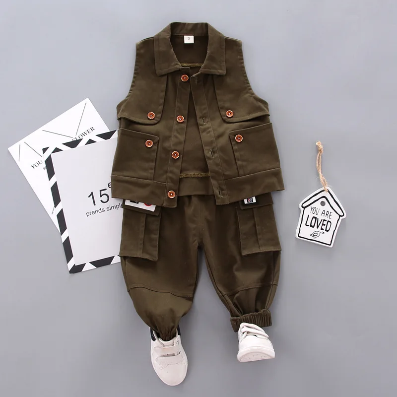 2019 New Style Childrenswear Fashion-Style Children Vest Suit Cartoon Pattern Baby Workwear Two-Piece Set
2019 New Style Childrenswear Fashion-Style Children Vest Suit Cartoon Pattern Baby Workwear Two-Piece Set