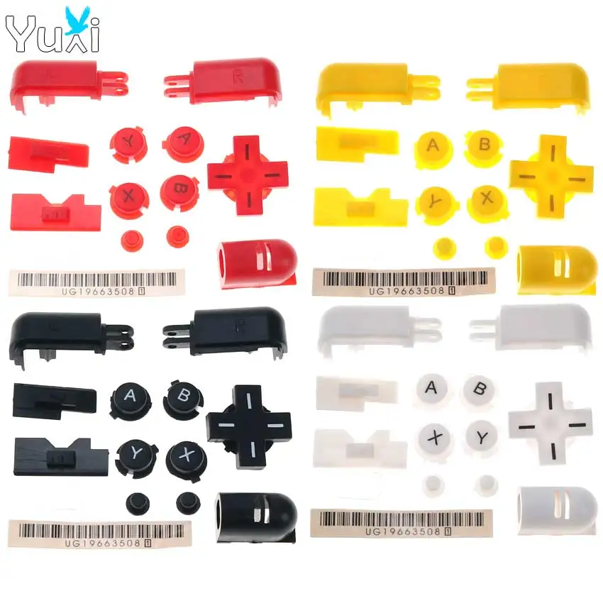 YuXi Red Black Clear Replacement ABXY L R D Pad Cross Button Full Button Set For Nintend DS Lite For NDSL Console Buttons Kit
YuXi Red Black Clear Replacement ABXY L R D Pad Cross Button Full Button Set For Nintend DS Lite For NDSL Console Buttons Kit