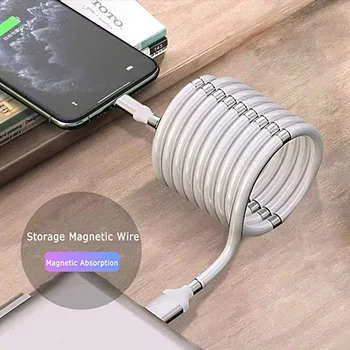 Support Super Fast Charging Cable Magnetic Attraction Data Cable for Convenient Storage of Data Cable for iPhone Android Type-C
Support Super Fast Charging Cable Magnetic Attraction Data Cable for Convenient Storage of Data Cable for iPhone Android Type-C