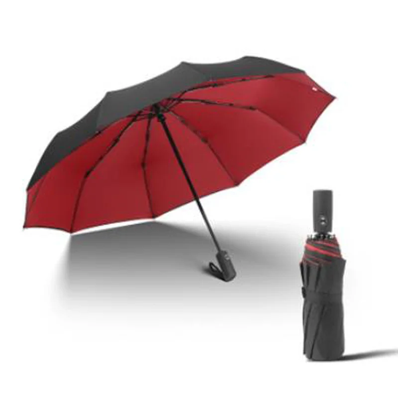 Automatic Folding Parasol Umbrella Ten Bone Oversize Reinforced Male Female Windproof Double Deck Rain Umbrella
Automatic Folding Parasol Umbrella Ten Bone Oversize Reinforced Male Female Windproof Double Deck Rain Umbrella