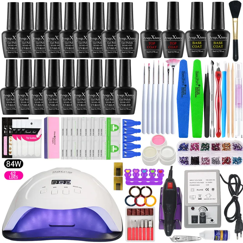 Nail Set with84W/54W/24W UV LED Nail lamp of Nail drill Machine Nail Polish Kit Acrylic Kit Nail Art Tools Set Nail kit
Nail Set with84W/54W/24W UV LED Nail lamp of Nail drill Machine Nail Polish Kit Acrylic Kit Nail Art Tools Set Nail kit