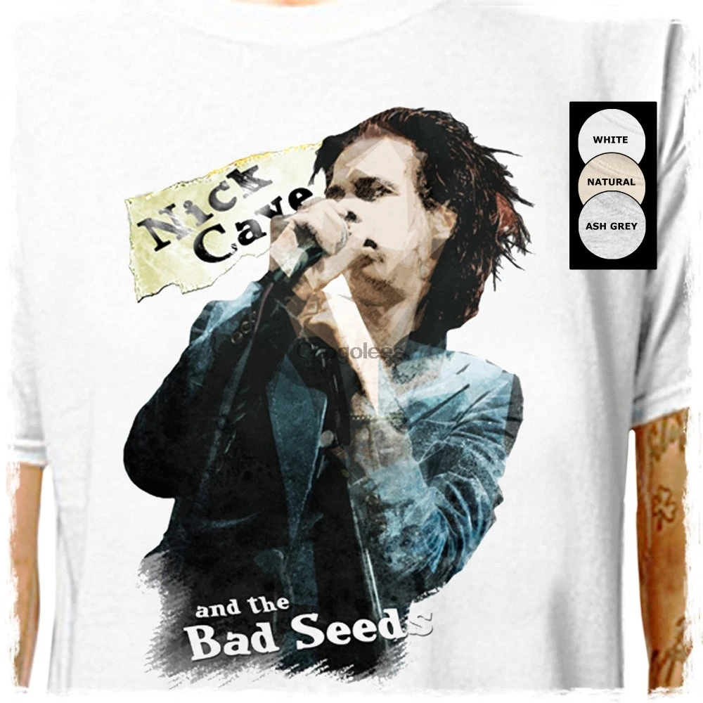 Nick Cave and the Bad Seeds .. 100% Cotton T Shirt rock music festival tom waits iggy pop father day LazyCarrot |