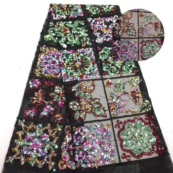 French Net Lace Fabric 2019 Latest African Guipure Lace Fabric With Embroidery Mesh Tulle green Cord Sequins Lace Fabric black 
French Net Lace Fabric 2019 Latest African Guipure Lace Fabric With Embroidery Mesh Tulle green Cord Sequins Lace Fabric black