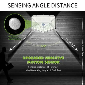 100LED Motion Sensor Walkway Lights Wall Light Eco-Friendly Durable Outdoor Security Lamp Home Solar Street Lamp 3.0Modes
100LED Motion Sensor Walkway Lights Wall Light Eco-Friendly Durable Outdoor Security Lamp Home Solar Street Lamp 3.0Modes