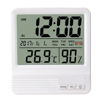 1PCS Digital Thermometer Hygrometer Meter Indoor Temperature Humidity Monitor Date Time Display Timer Warn Function
1PCS Digital Thermometer Hygrometer Meter Indoor Temperature Humidity Monitor Date Time Display Timer Warn Function