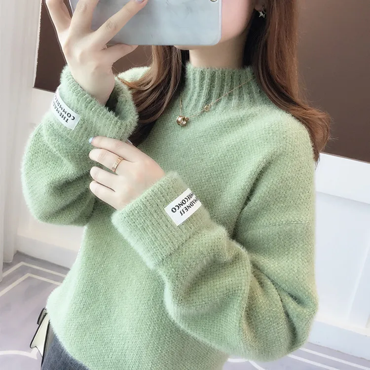 Sweater women's autumn loose snow, high-necked turtleneck padded outer wear knitted bottoming shirt winter sweater women
Sweater women's autumn loose snow, high-necked turtleneck padded outer wear knitted bottoming shirt winter sweater women
