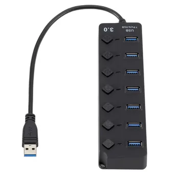 USB Hub 3.0 High Speed 7 Port USB Splitter on/Off Switch AC Power Adapter for Plus for MacBook Laptop PC Accessories
USB Hub 3.0 High Speed 7 Port USB Splitter on/Off Switch AC Power Adapter for Plus for MacBook Laptop PC Accessories