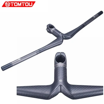 TOMTOU 3K Full Carbon Fibre Bicycle One shaped Handlebar MTB Bike Bicycle Integrated Horizontal Handlebar Stem - TC3T18
TOMTOU 3K Full Carbon Fibre Bicycle One shaped Handlebar MTB Bike Bicycle Integrated Horizontal Handlebar Stem - TC3T18