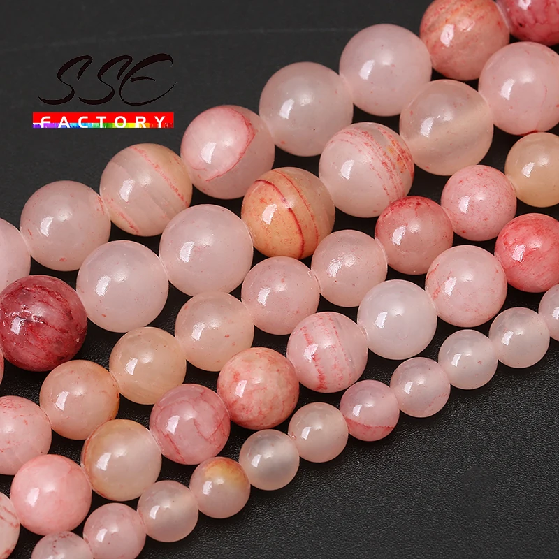 Natural Rainbow Pink Lace Jades Beads Round Loose Stone Beads For Jewelry Making DIY Bracelet Necklace 4 6 8 10 12mm 15'' Strand
Natural Rainbow Pink Lace Jades Beads Round Loose Stone Beads For Jewelry Making DIY Bracelet Necklace 4 6 8 10 12mm 15'' Strand