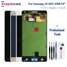 Bloc écran tactile LCD AMOLED de remplacement, pour SAMSUNG Galaxy A5 2015 A500FU A500 A500F A500H=